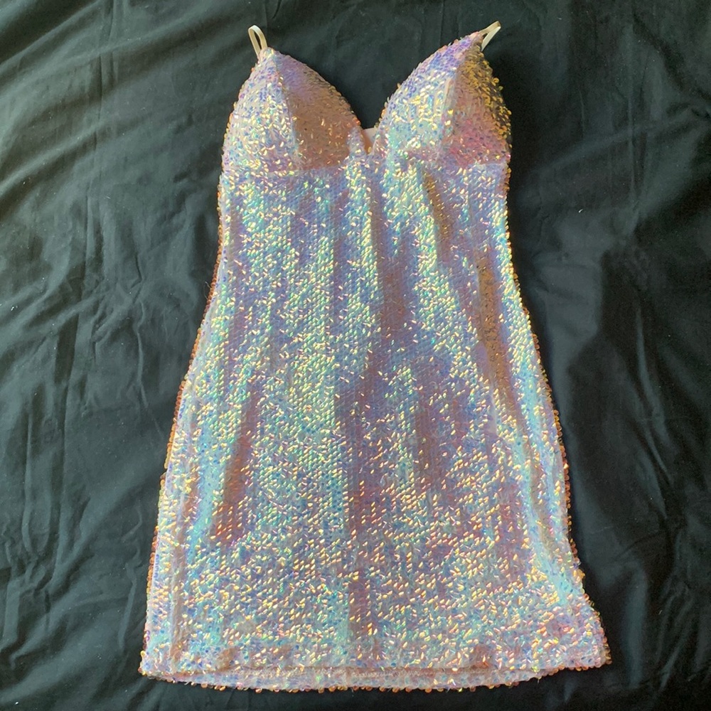 Cute sequin party dress from fashion nova